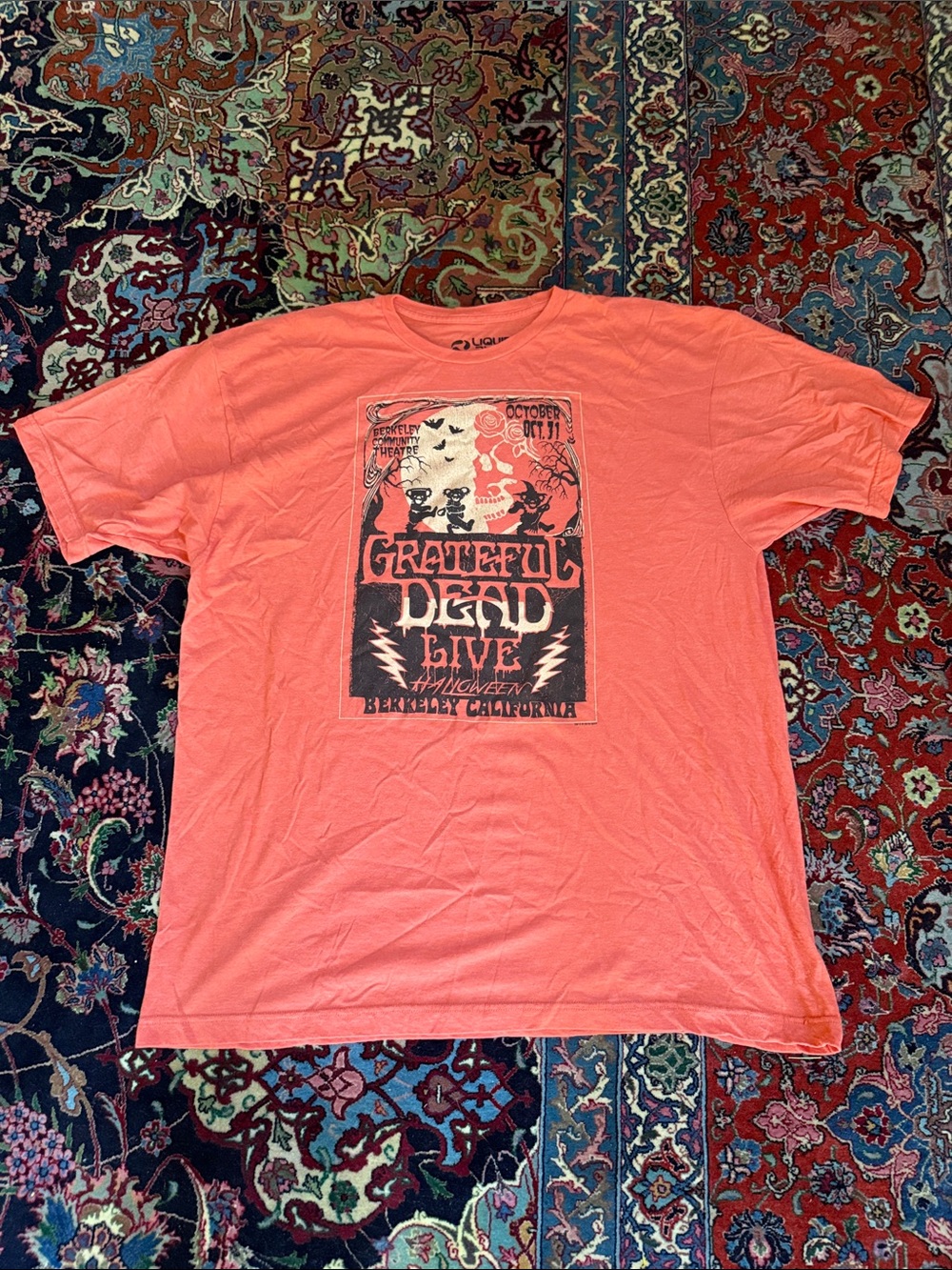 Grateful Dead Coral Graphic Short Sleeve Tee